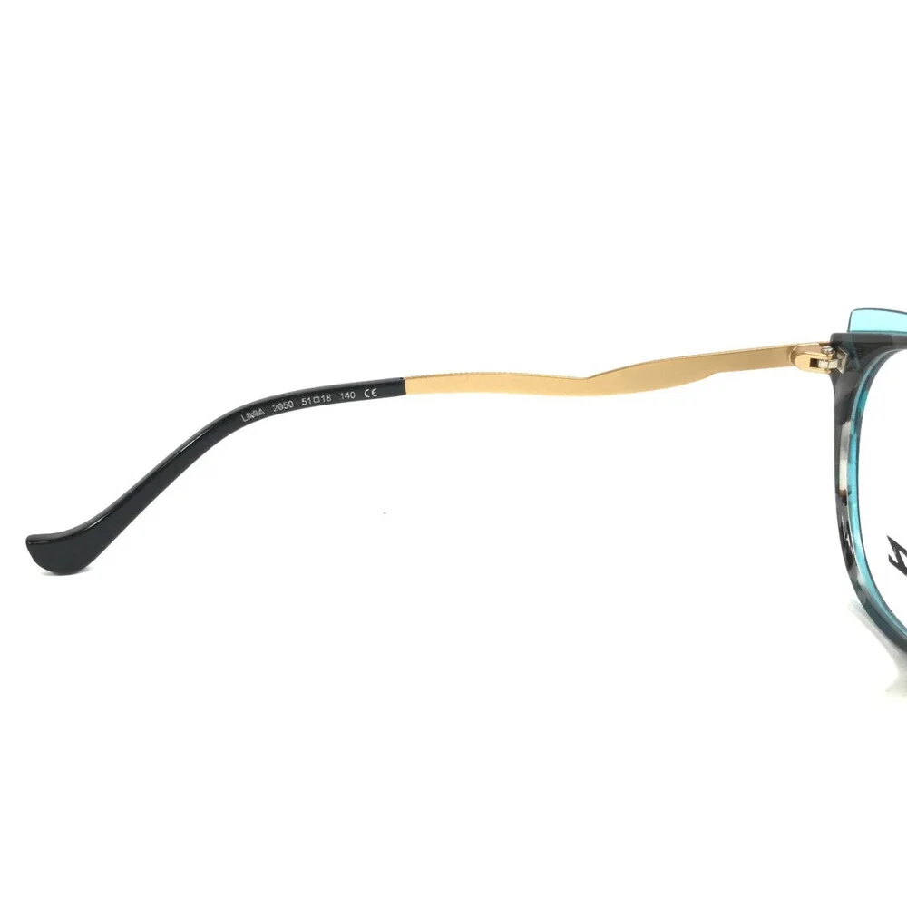 BOZ by J.F. Rey Eyeglasses Frames LIVIA 2050 Blue Tortoise Teal Gold 51-18-140